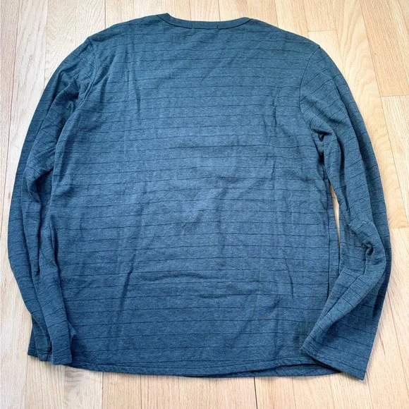 Marine Layer Long Sleeve Crew Neck Shirt Men’s Medium Blue Soft Knit - Picture 4 of 5